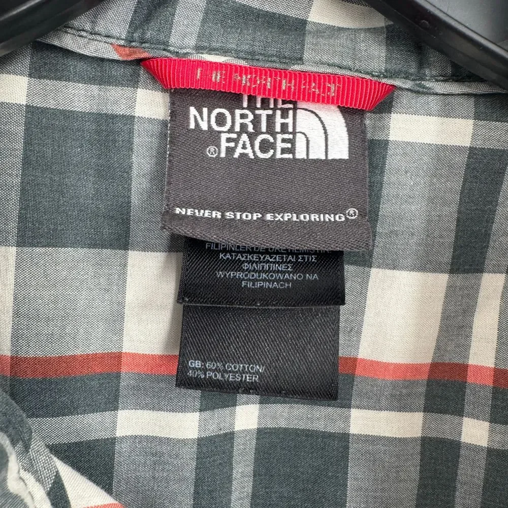 The North Face Men's Plaid Short Sleeve Button Down Casual‎ Outdoor Shirt Small